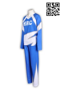 CH130 cheer uniform tailor made uniform long sleeved t-shirts tailor made hk company supplier hong kong